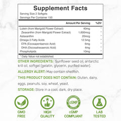 Deal Supplement lutein zeaxanthin softgels closeup of capsules for eye nutrition.