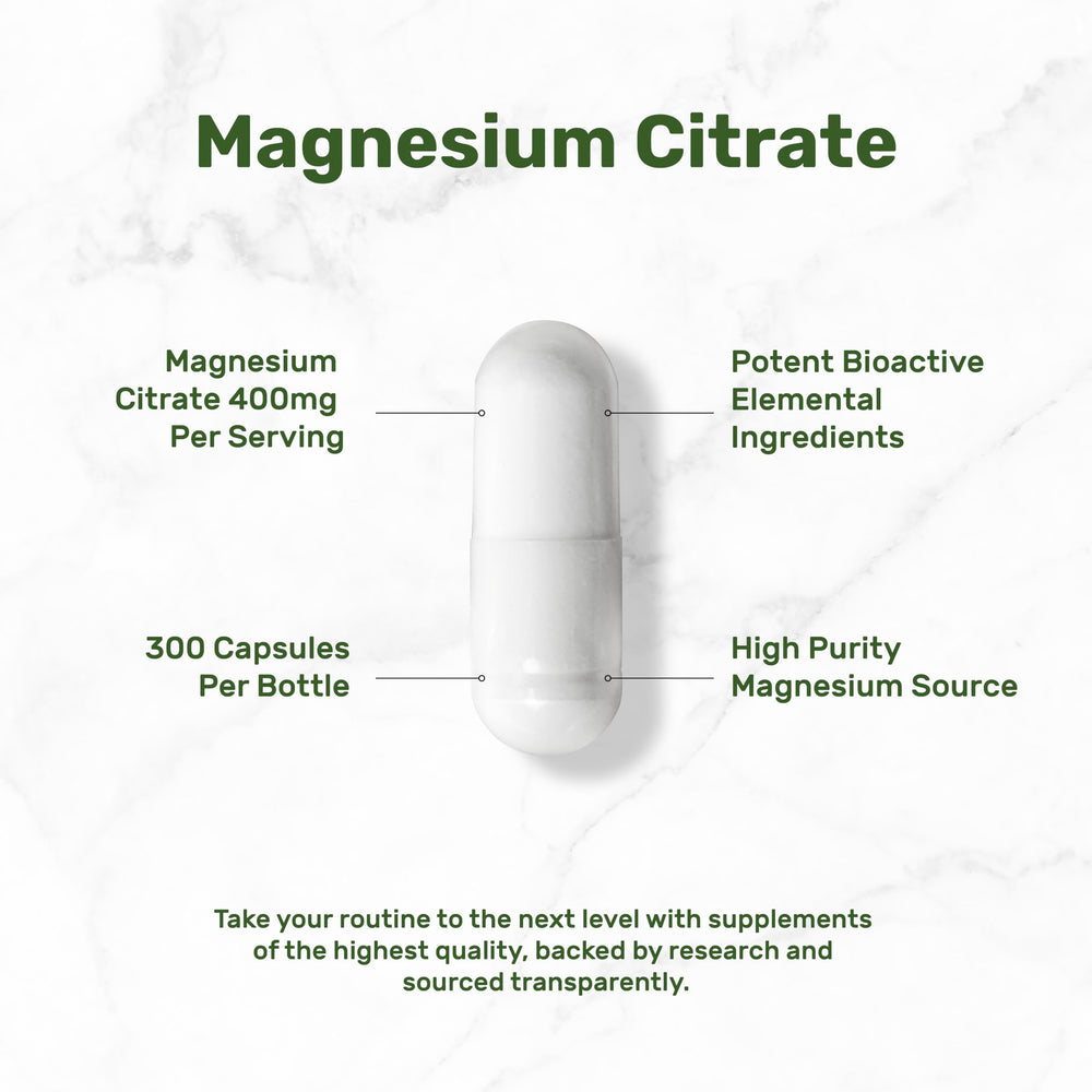 DEAL SUPPLEMENT Magnesium Citrate label closeup showing non-GMO and quality marks