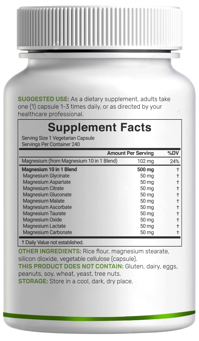 DEAL SUPPLEMENT Information card beside bottle explaining 10 forms.