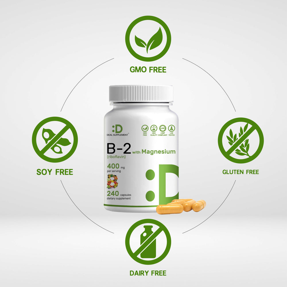 Deal Supplement magnesium glycinate 400mg visual showing dual-action formula.