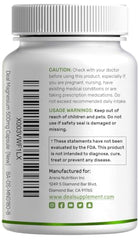 Deal Supplement Magnesium Glycinate capsules closeup showing vegetarian capsules for gentle digestion.