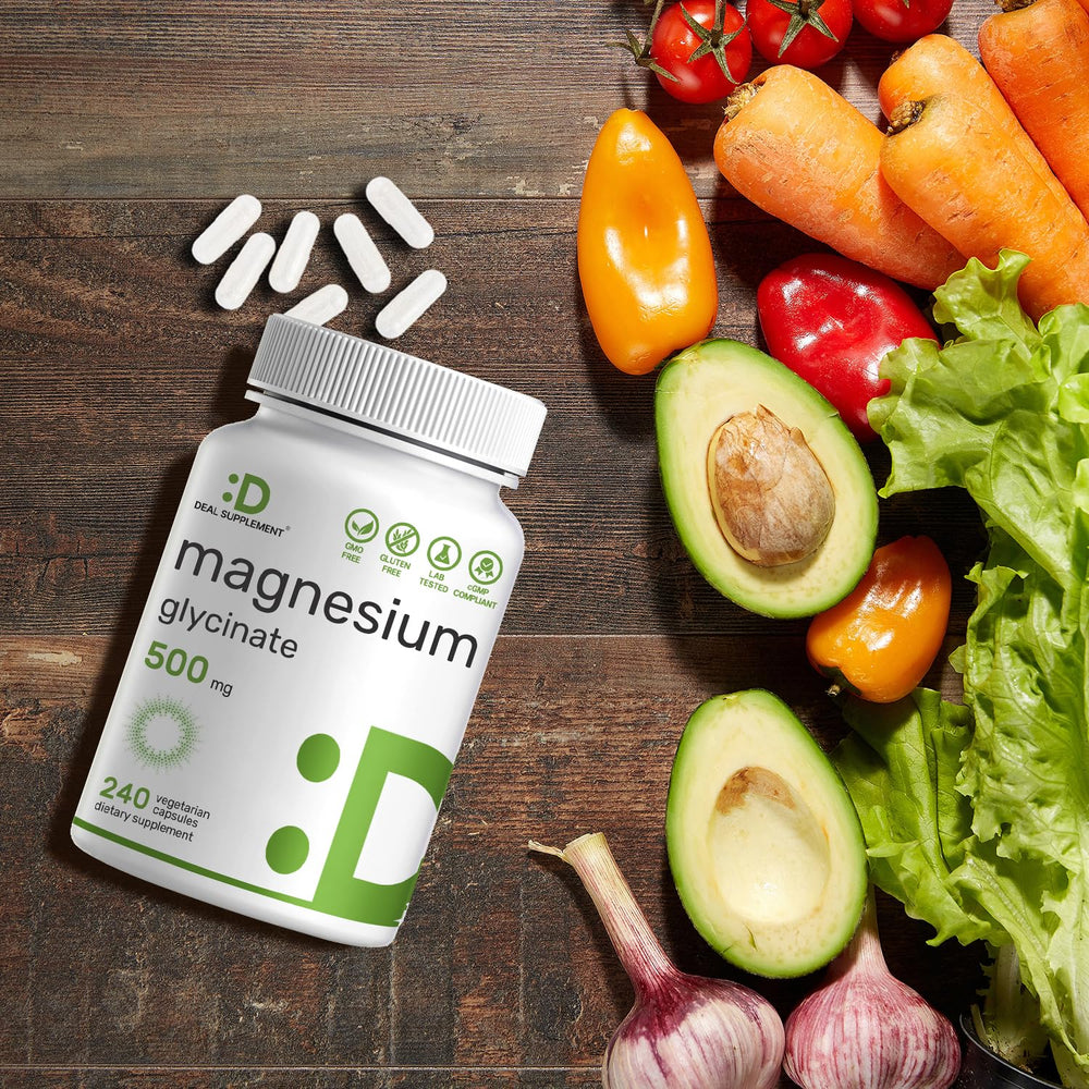 Deal Supplement Magnesium Glycinate daily use bottle promotes consistent intake.