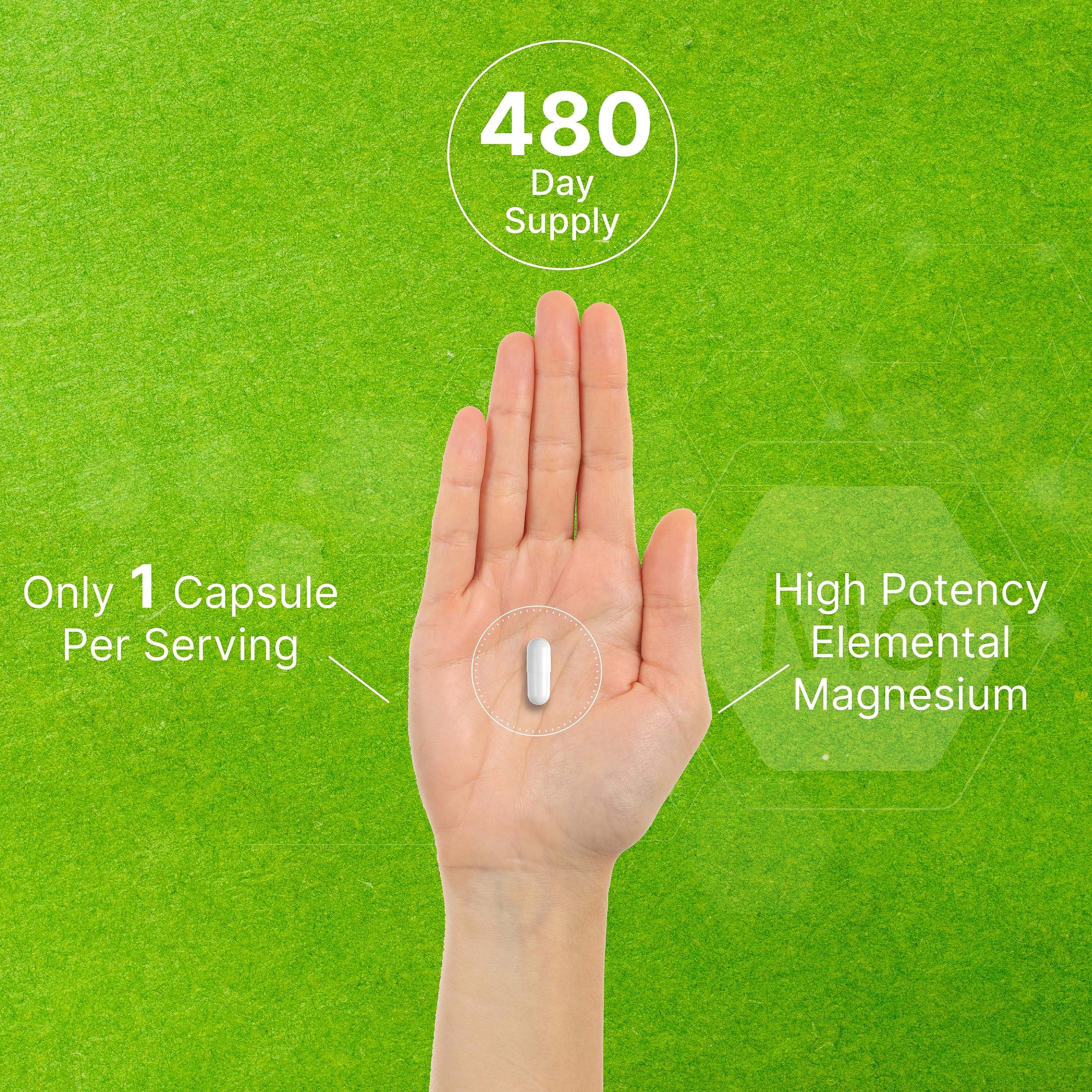 Deal Supplement Magnesium Glycinate ingredient panel lists chelated magnesium details.