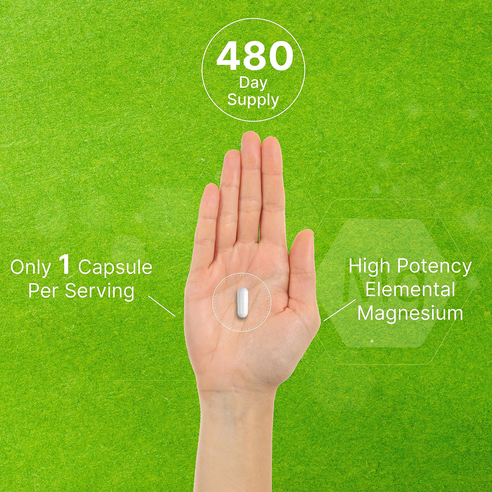 Deal Supplement Magnesium Glycinate ingredient panel lists chelated magnesium details.