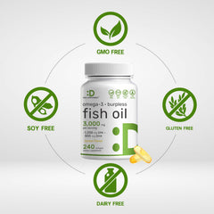 DEAL SUPPLEMENT lemon flavored Omega 3 softgels offer refreshing taste