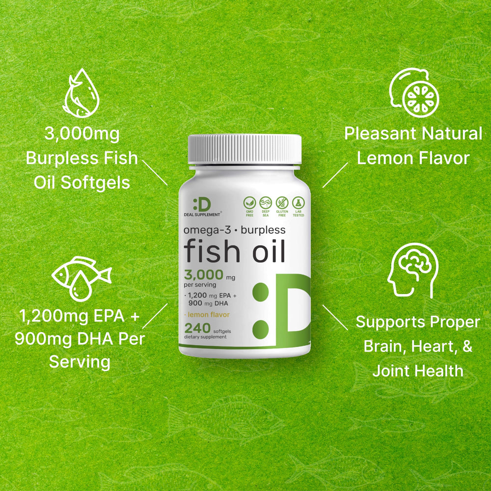 DEAL SUPPLEMENT wild caught fish oil sourced from deep ocean waters