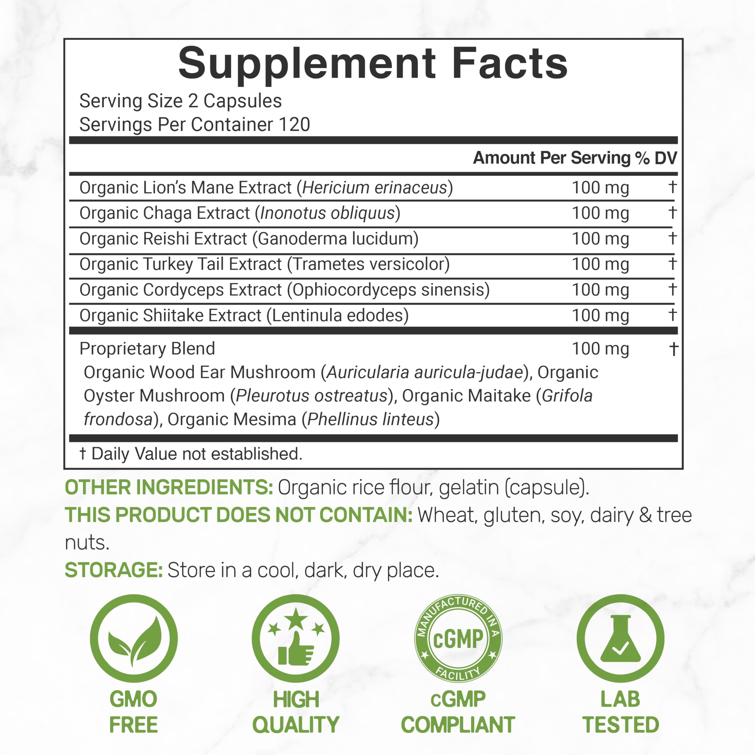 Deal Supplement Mushroom capsules ready for convenient daily use