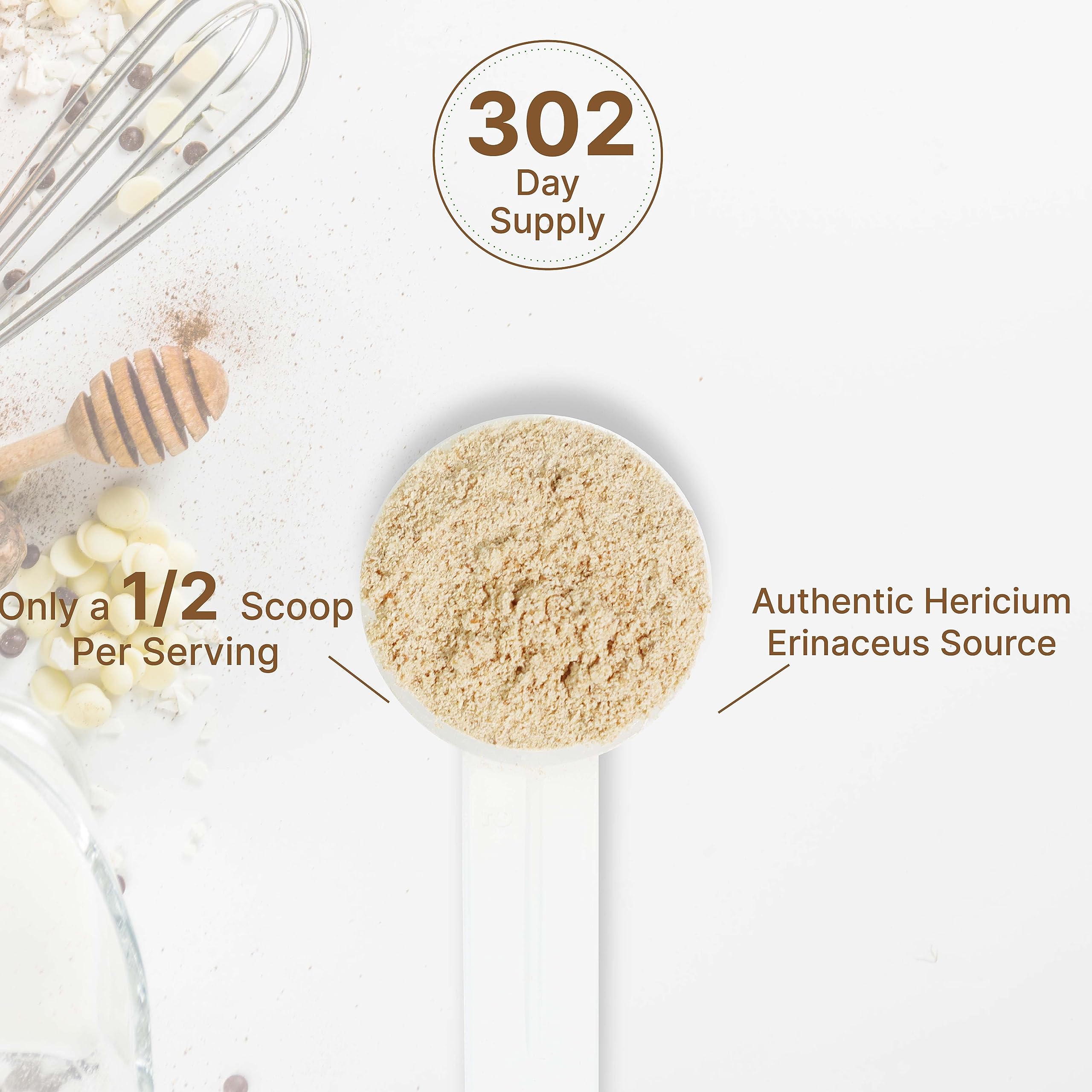 Deal Supplement Organic Lions Mane packaging communicates non-GMO quality and natural sourcing