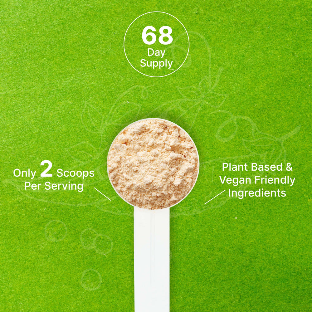 Pea protein powder being used in baking for high-protein treats.