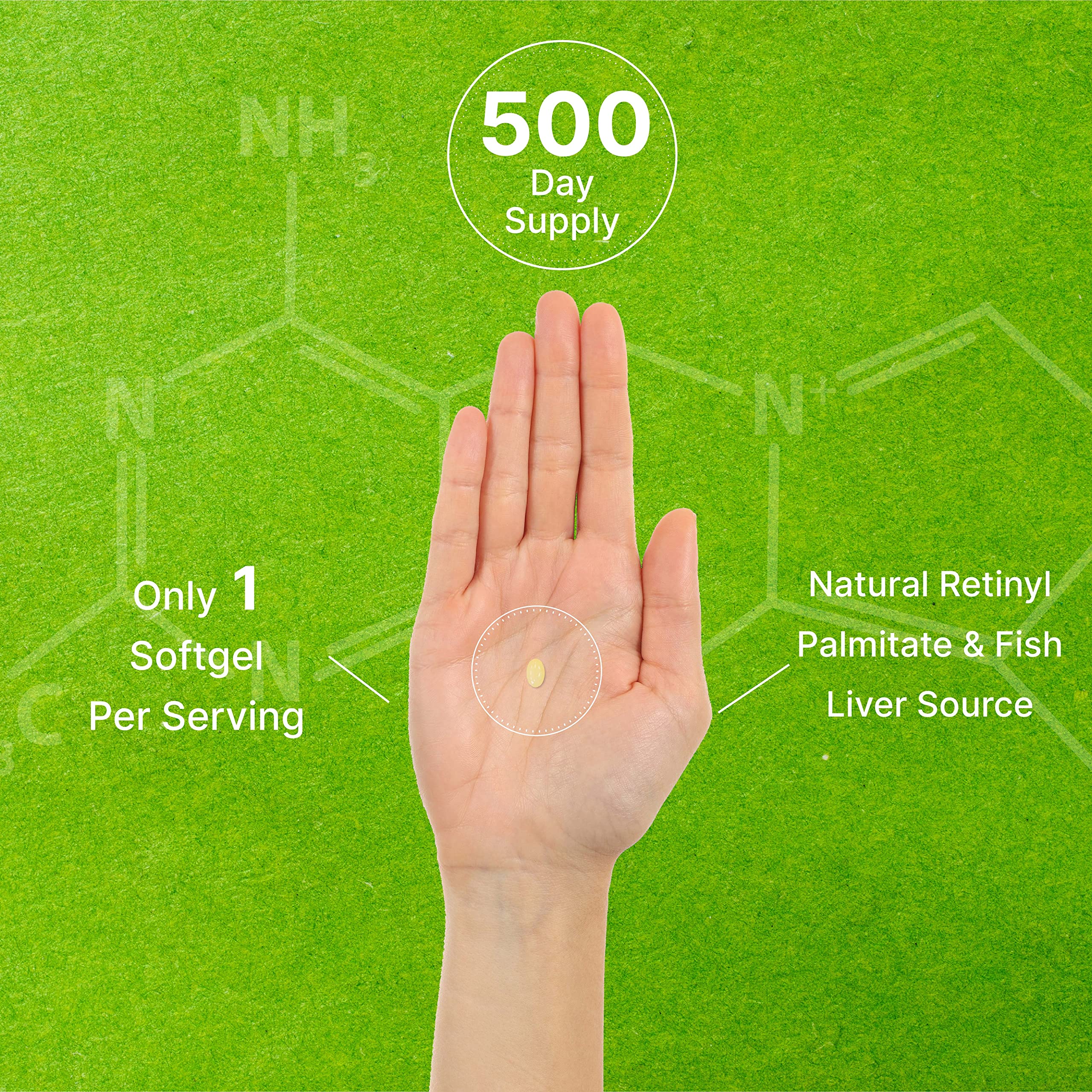 DEAL SUPPLEMENT vitamin A softgel immune support visualization suggests general wellness benefits.