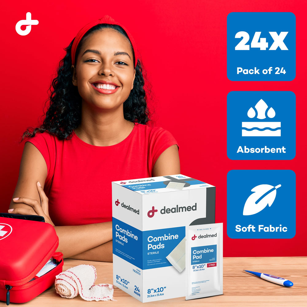 Dealmed pads suitable for post-operative care and demanding wound scenarios.