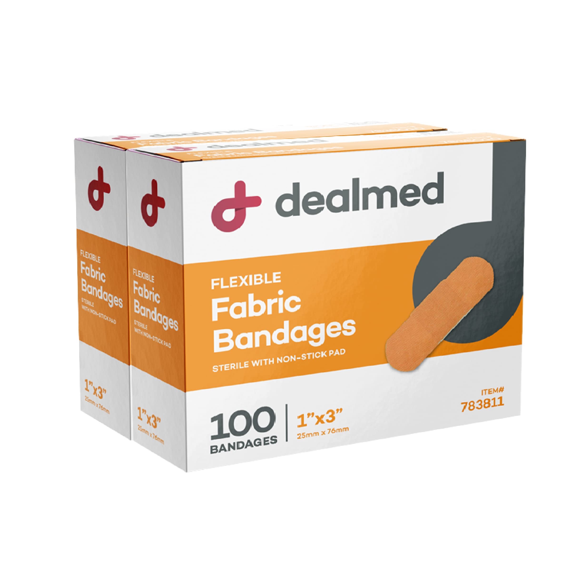 Dealmed 1x3 inch wrapped bandage for minor cuts