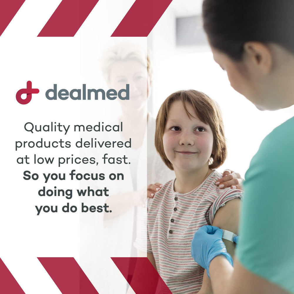 Dealmed first-aid-kit organization shot displays 280-bandage supply ready for emergencies.