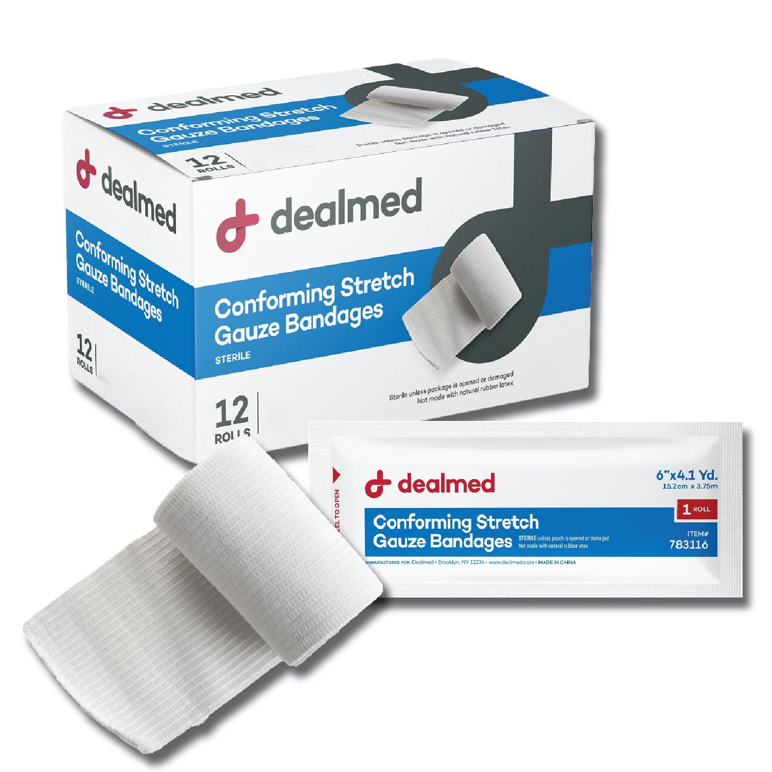 Dealmed gasa conformante para múltiples zonas del cuerpo, cómodo.