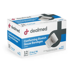 Dealmed gasa conformante 2 pulgadas sin látex para piel sensible.