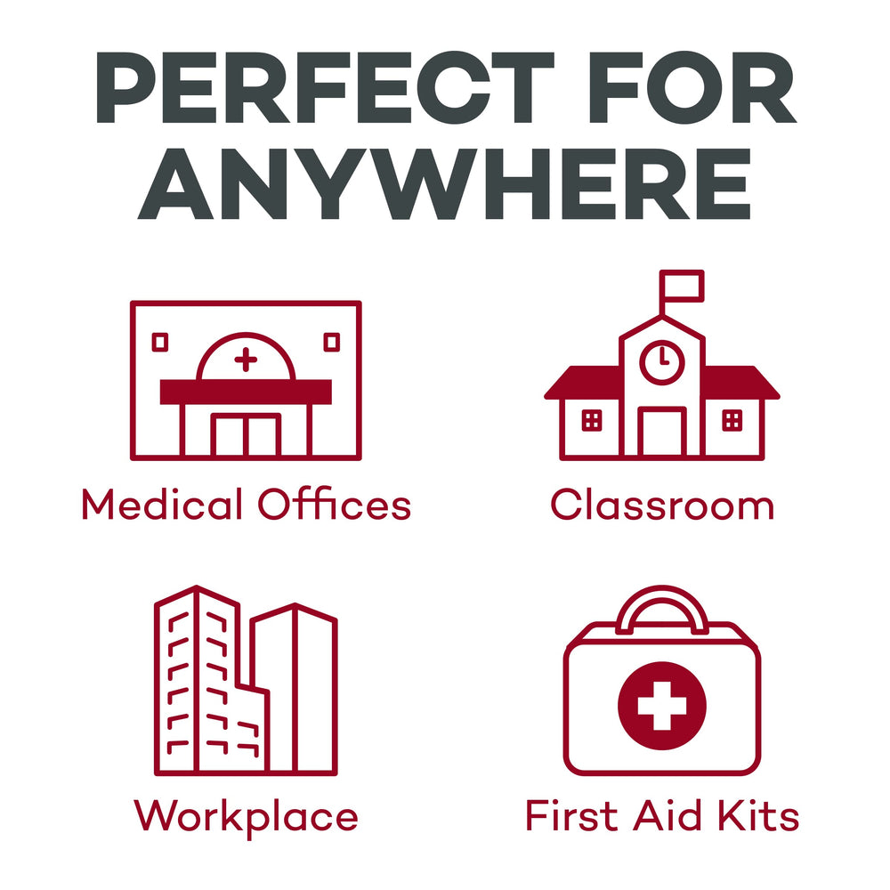 Dealmed hydrogen peroxide 3% shown as a versatile on-the-go cleaning solution.