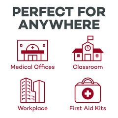 Dealmed hydrogen peroxide 3% shown as a versatile on-the-go cleaning solution.