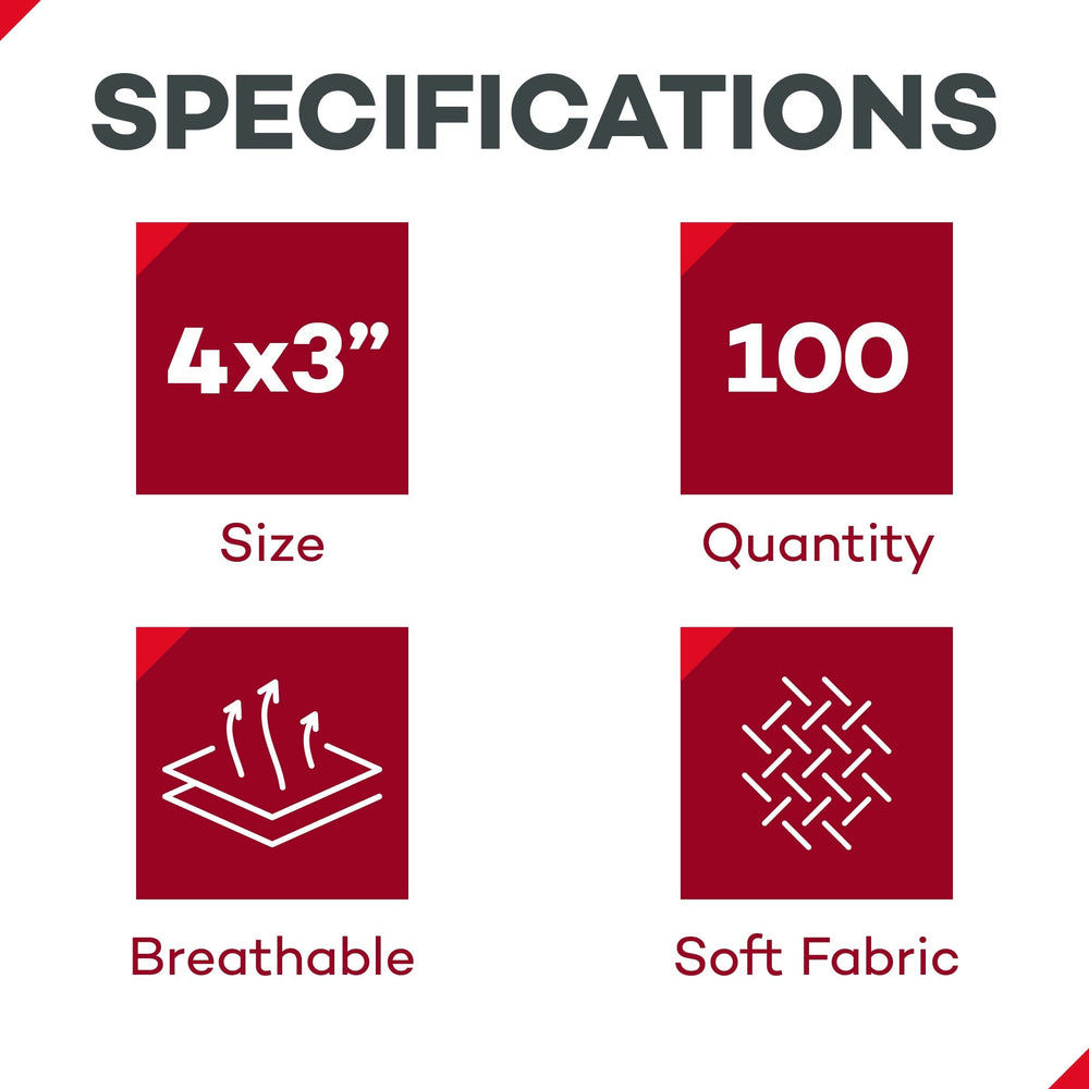 Dealmed individually wrapped pads stay clean for quick first aid readiness