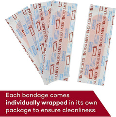 DealMed latex-free bandages highlight comfortable protection for minor injuries.