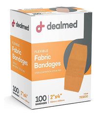 Dealmed latex-free bandages offer gentle wound protection for sensitive skin.