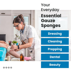 Dealmed low-lint gauze sponges reduces irritation during dressing changes