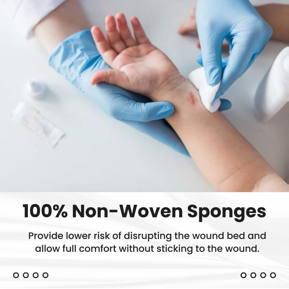 Dealmed non-stick gauze sponges comfortable non-adherent contact with wounds