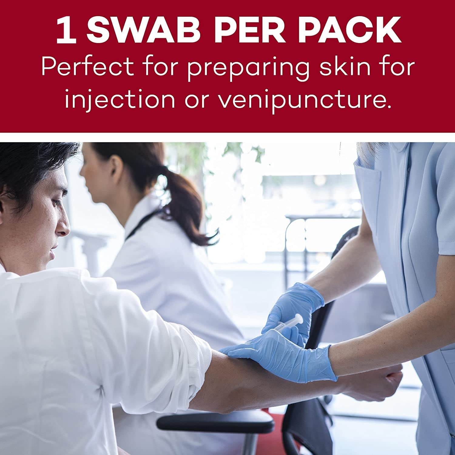 Dealmed non-sterile single-use swabsticks suitable for home or clinic first aid kits