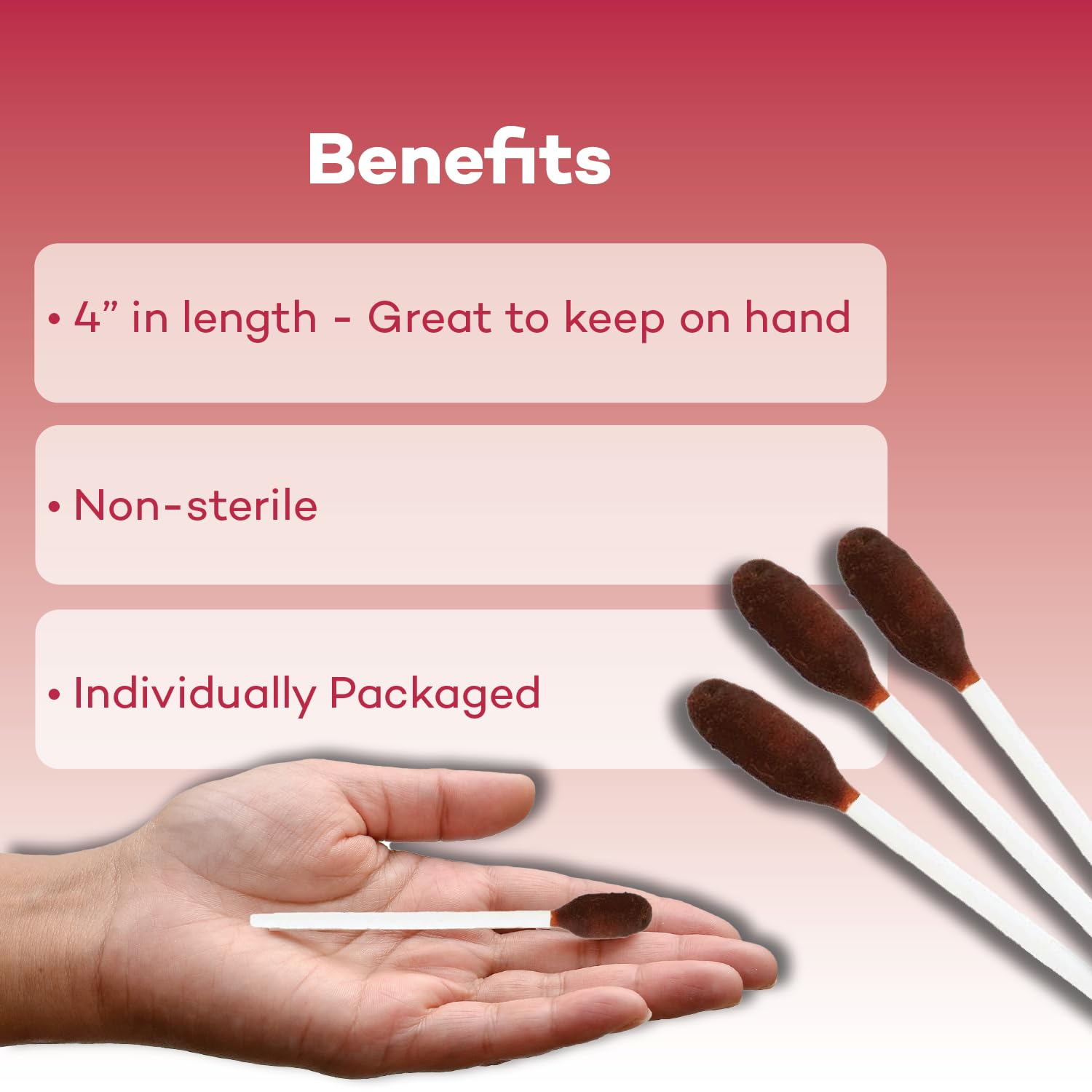 Dealmed povidone iodine swabsticks, individually wrapped for quick clean bedside use