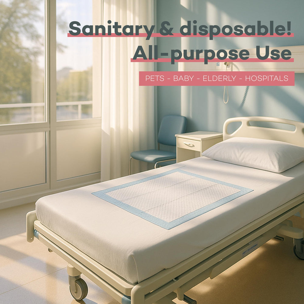 Dealmed underpads have a soft nonwoven top layer for gentle protection.