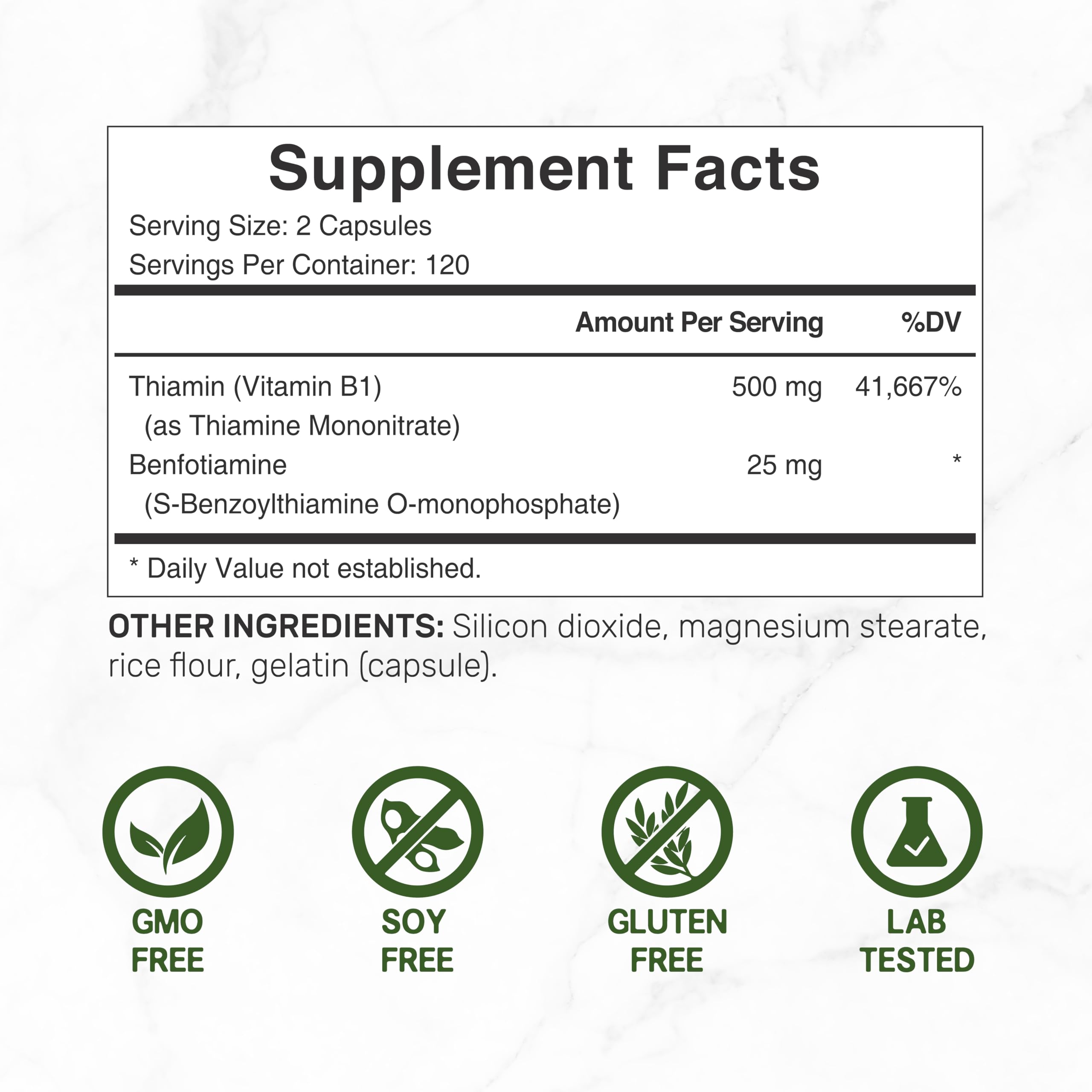 Deal Supplement B1 capsules closeup for daily use