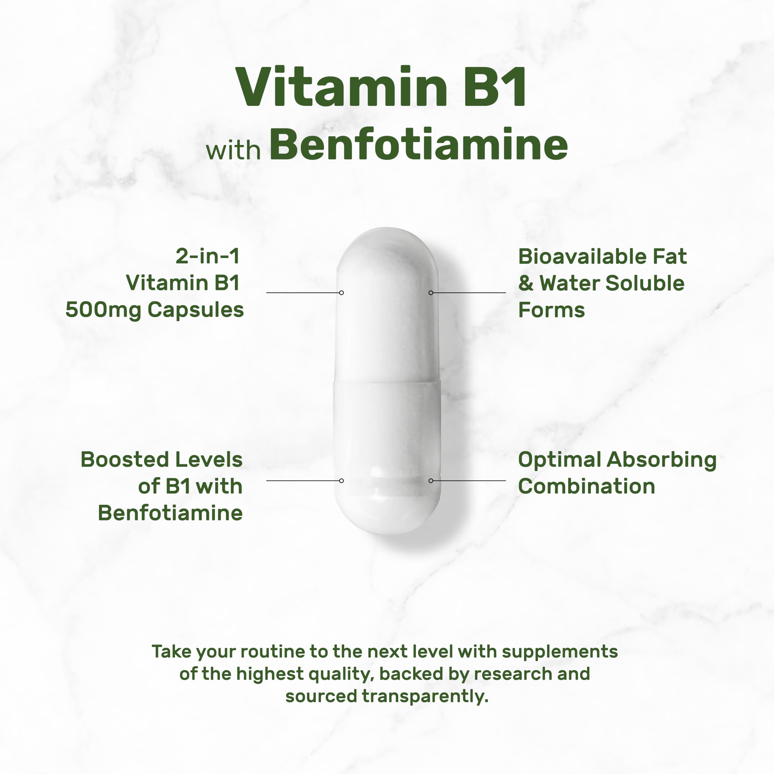 Deal Supplement B1 label detail highlighting gluten-free and non-GMO ingredients