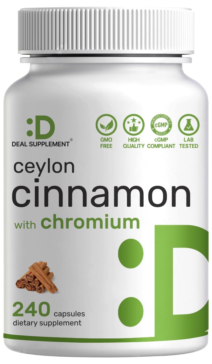 DEAL SUPPLEMENT Ceylon Cinnamon bottle front view highlighting authentic Sri Lanka origin