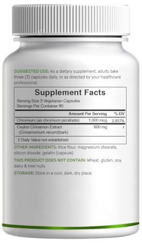 DEAL SUPPLEMENT Cinnamon capsules in bottle for convenient daily supplementation