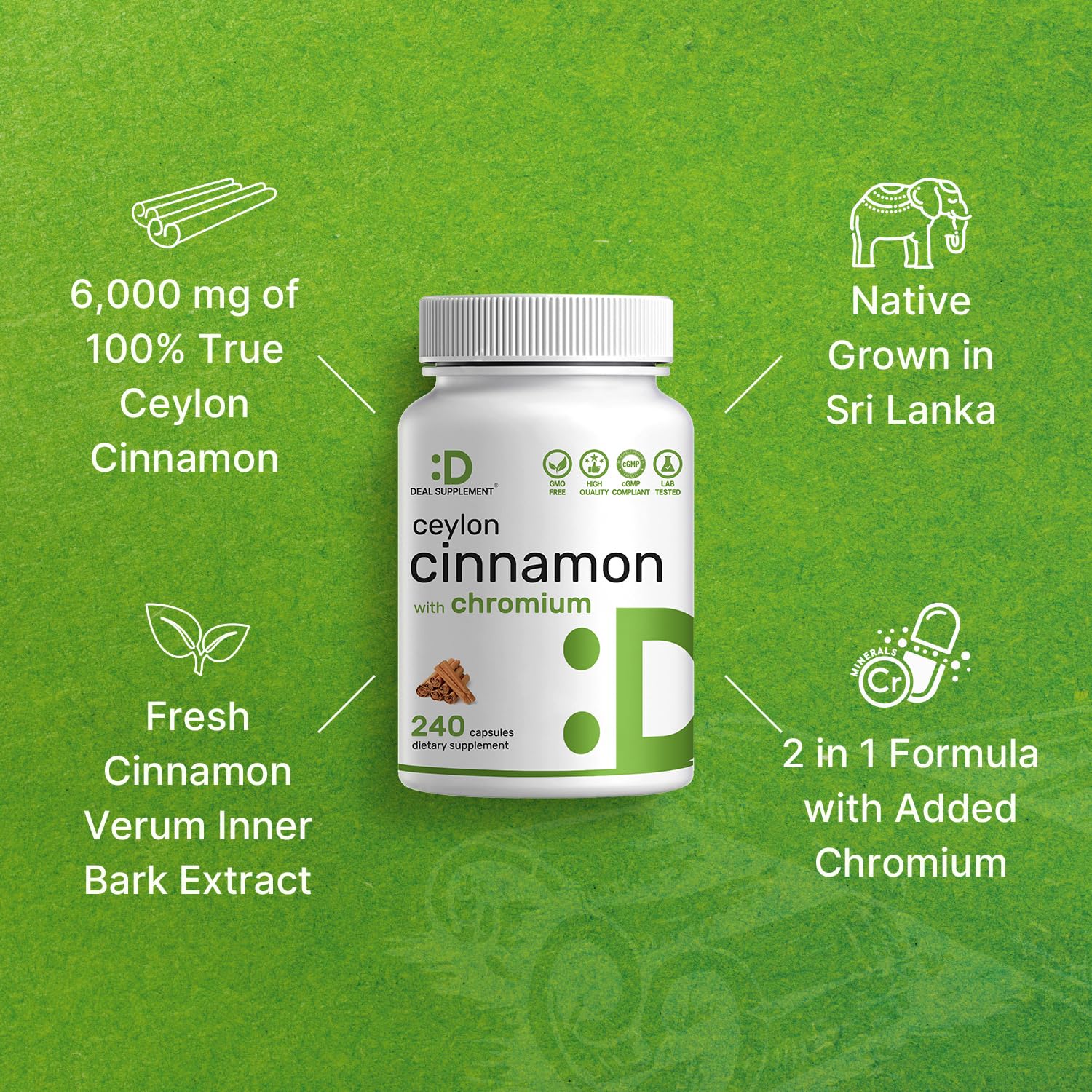 DEAL SUPPLEMENT Chromium visual highlights mineral support in formulation