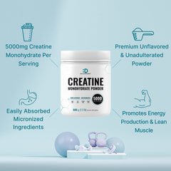 Deal Supplement Creatine powder dissolves quickly in water or juice.