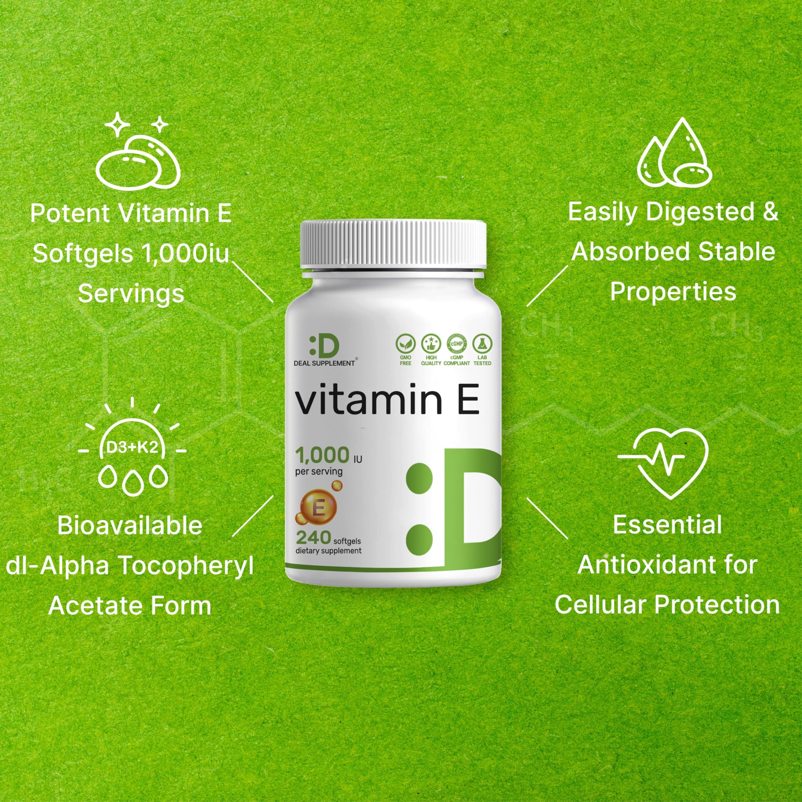 DEAL SUPPLEMENT Vitamin E with meal captures absorption-friendly use