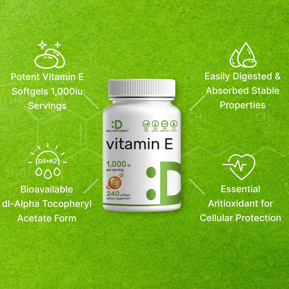 DEAL SUPPLEMENT Vitamin E with meal captures absorption-friendly use
