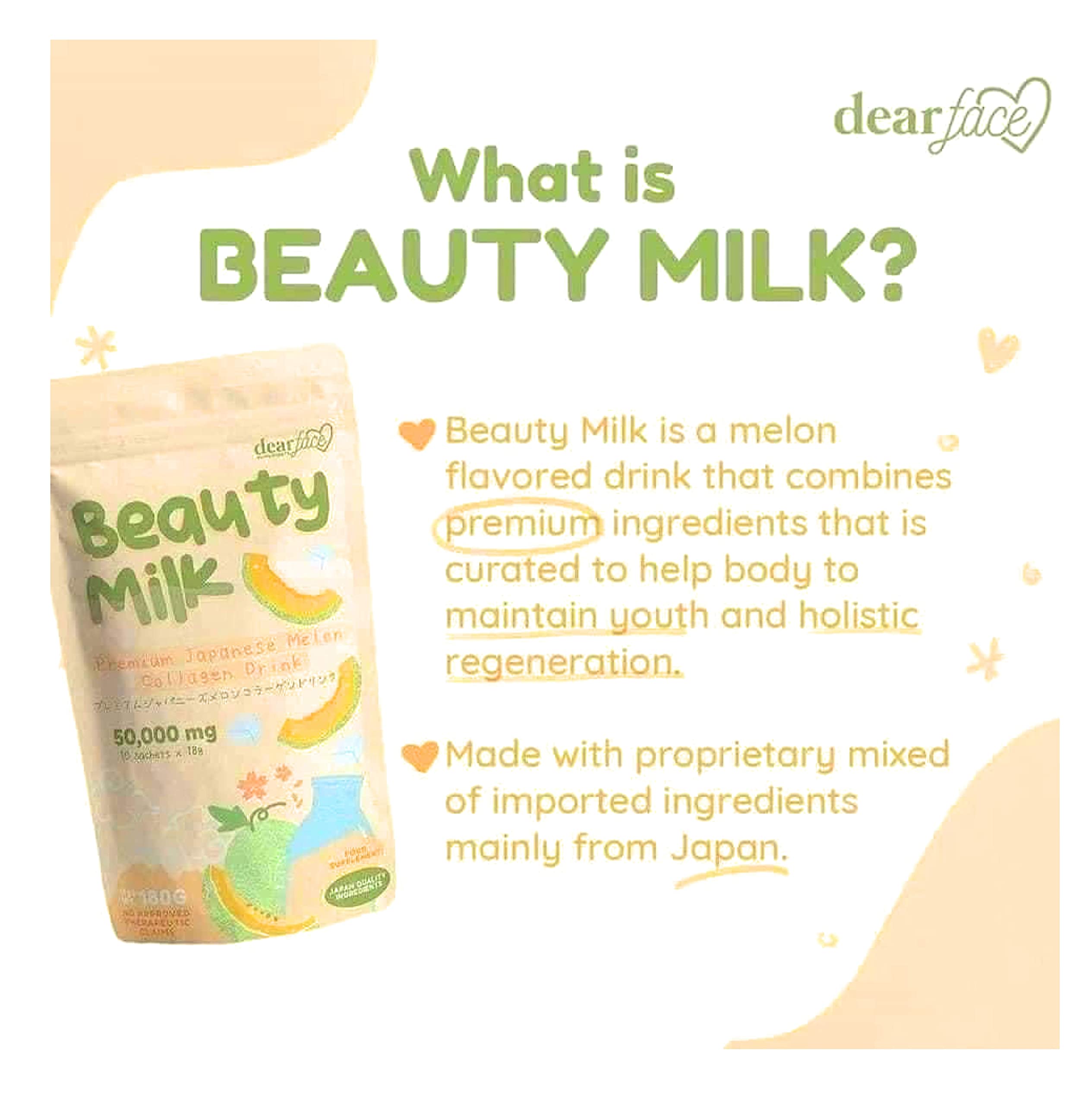 Close-up of Dear Face sachets for a convenient daily collagen boost.