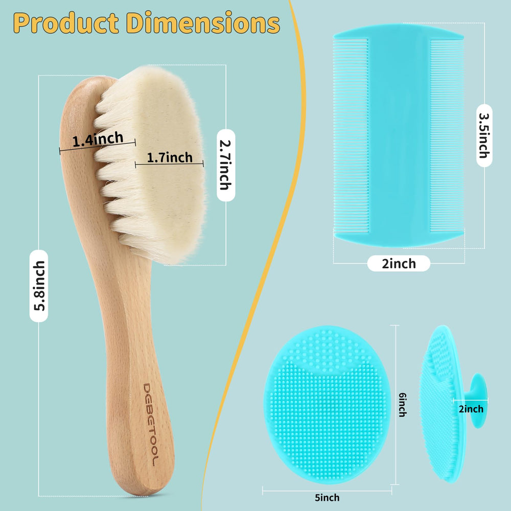 DEBETOOL cepillo de silicona para baño con masaje suave del cuero cabelludo