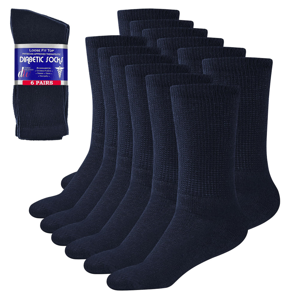 Debra Weitzner diabetic socks with a loose-top cuff for comfortable all-day wear