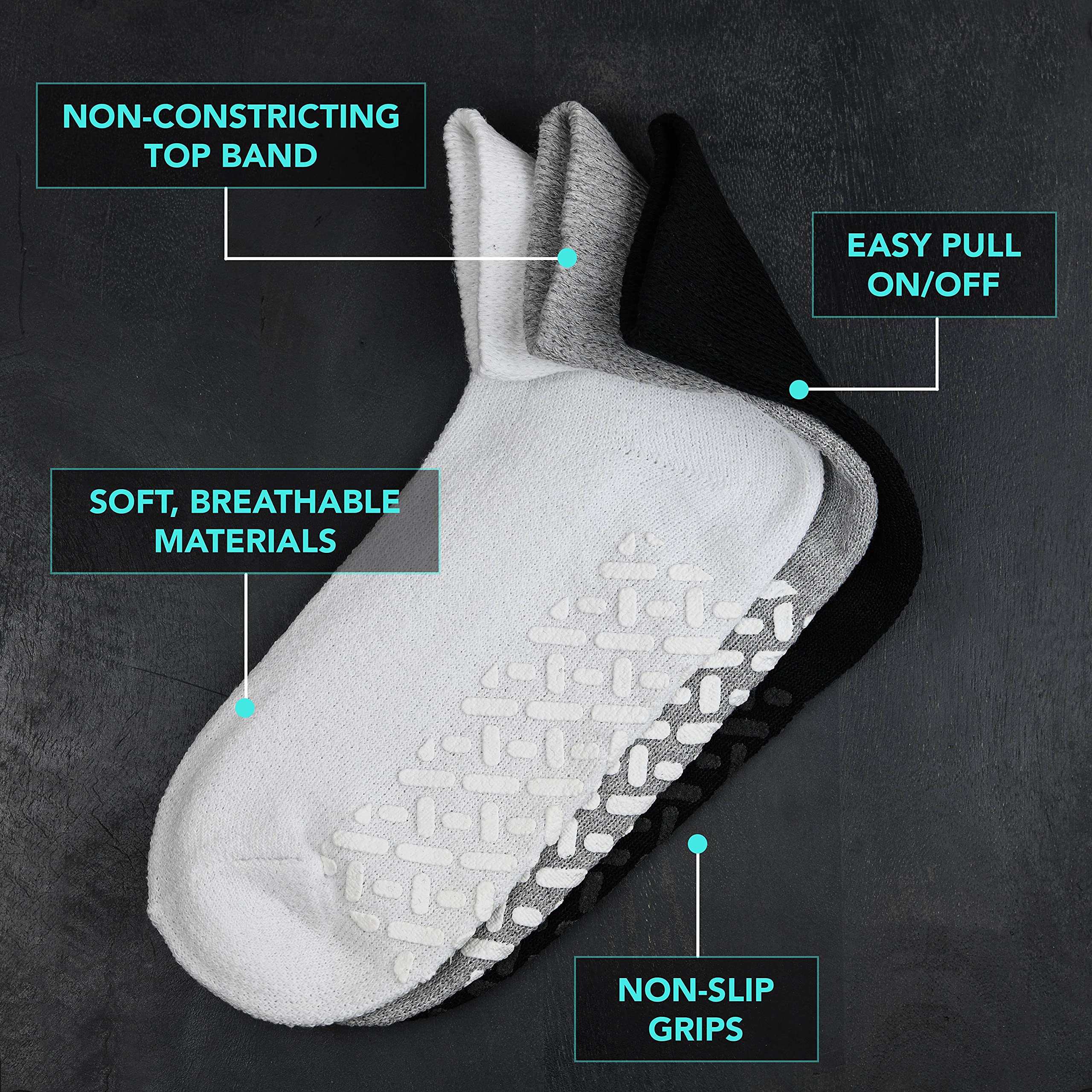 Debra Weitzner loose-fit sock promoting circulation and daily comfort