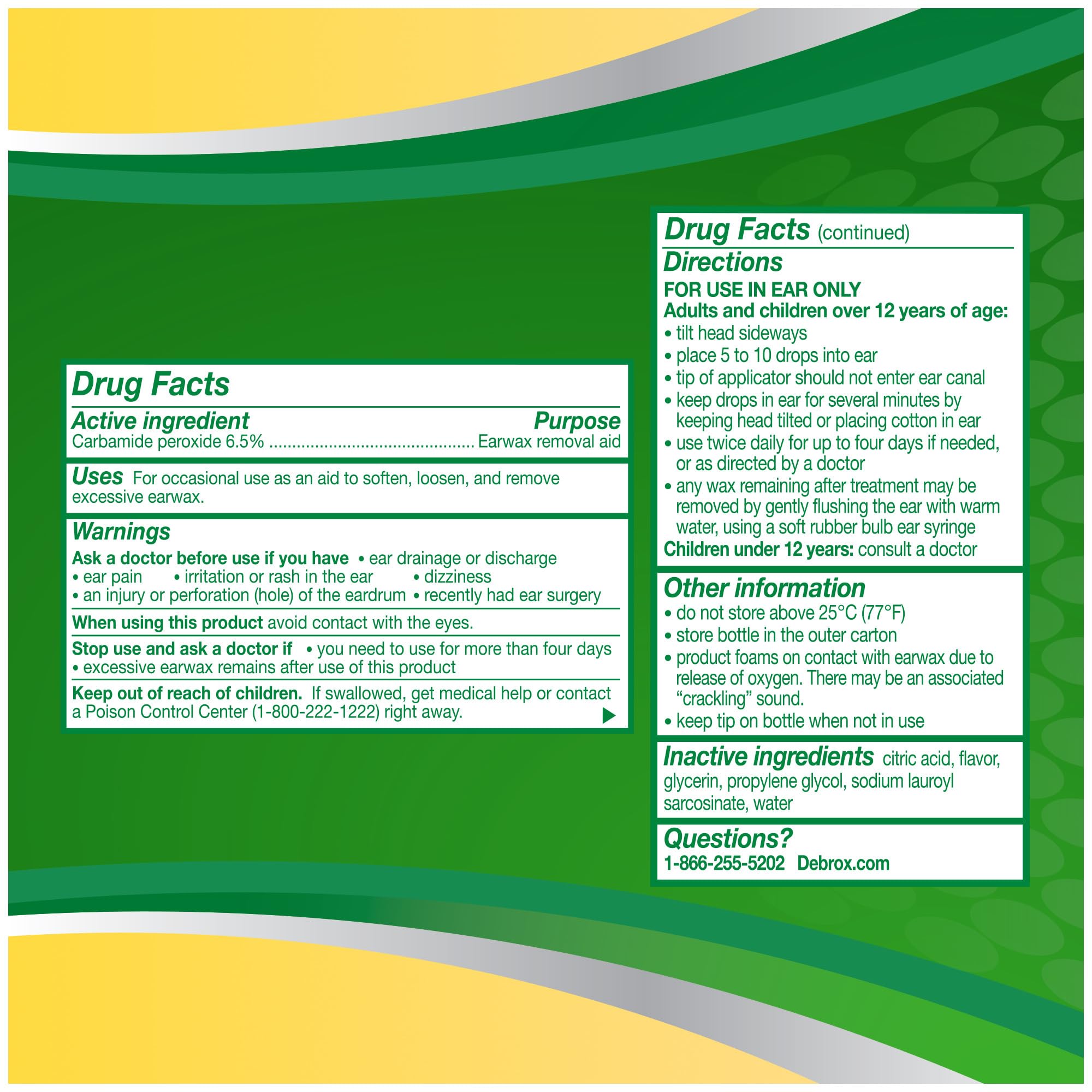 After use, ears feel clearer thanks to Debrox wax removal.