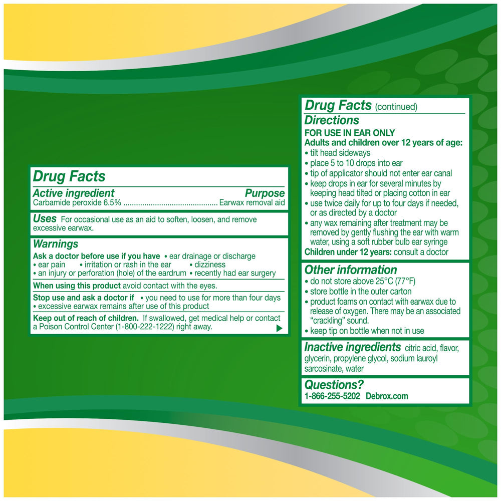 After use, ears feel clearer thanks to Debrox wax removal.