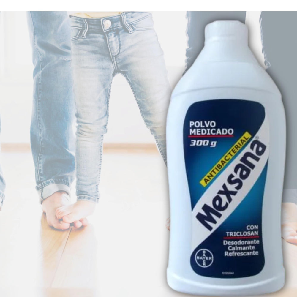 DECA EXPERTS Mexsana foot powder controls odor effectively.