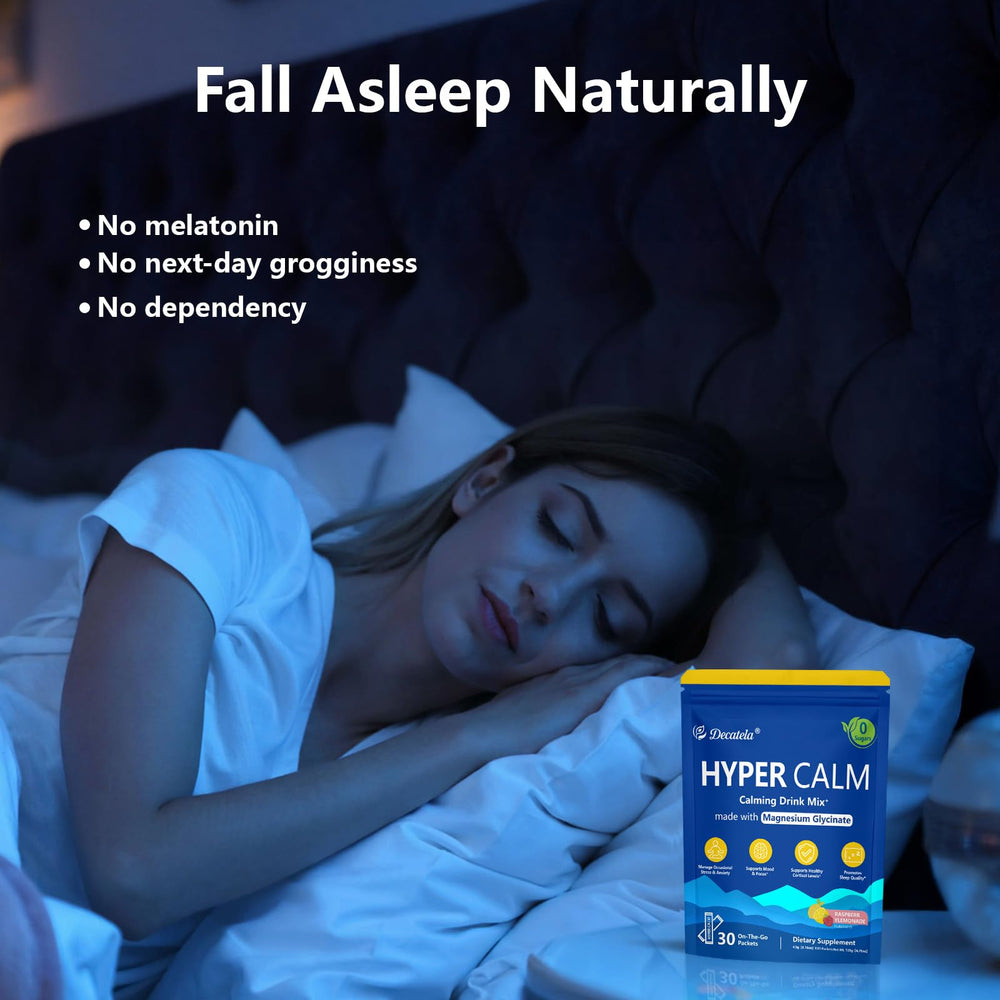 Decatela HyperCalm ingredients highlight adaptogens and vitamins for clarity