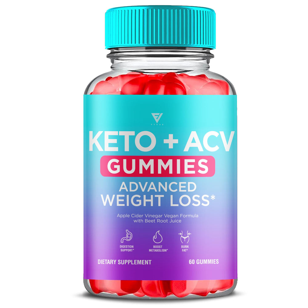 Decatela Keto ACV Gummies bottle front showing convenient 60-count packaging