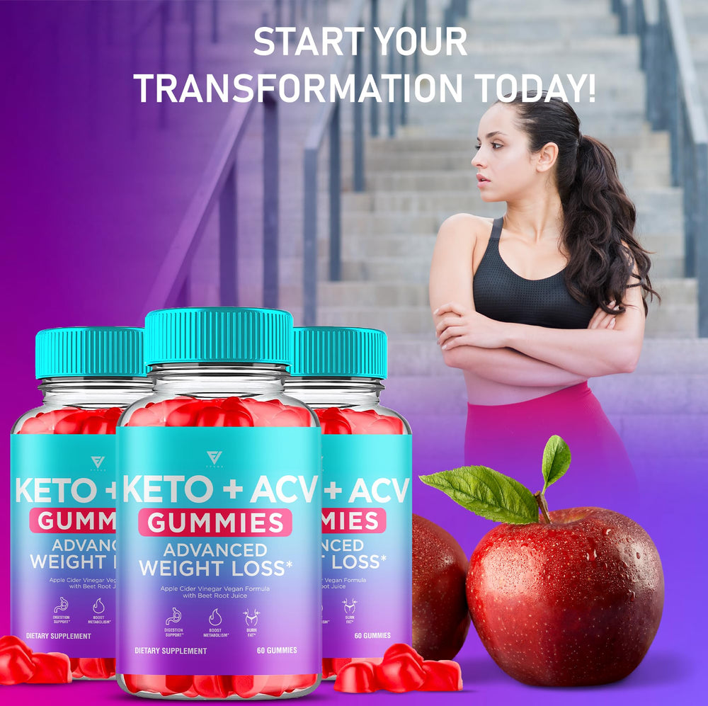Desk scene with Decatela Keto ACV Gummies and a water glass