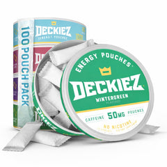 Deckiez Energy Pouches Berry flavor pack for on-the-go caffeine boost