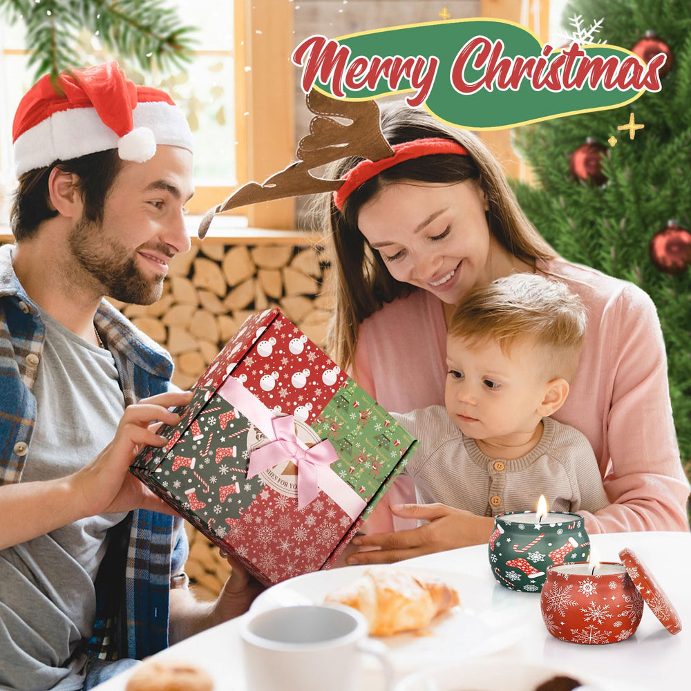 DeckTheHalls gift-ready candle set, ideal present for friends and family.