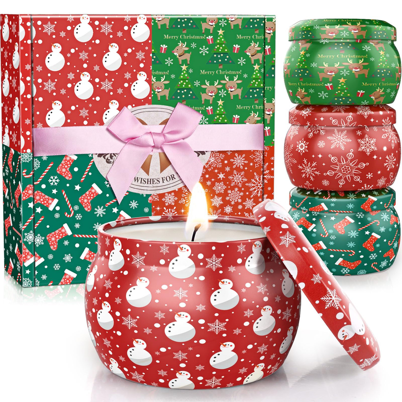 DeckTheHalls lavender scented candle in decorative jar for relaxing ambience.